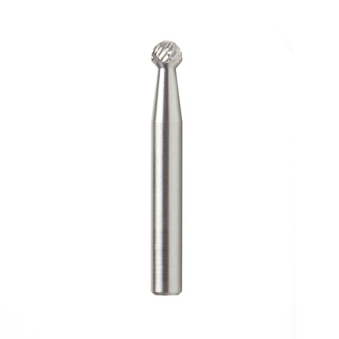 Amana tool BURS-152 Bal Shape SC 1/4 D x 7/32 CH x 1/4 SHK x 2 Inch Long Double Cut SD Burr Bit