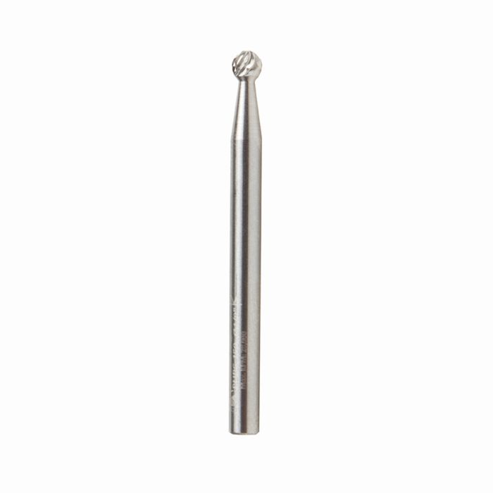 Amana tool BURS-150 Bal Shape SC 1/8 D x 1/8 CH x 1/8 SHK x 1-1/2 Inch Long Double Cut SD Burr Bit
