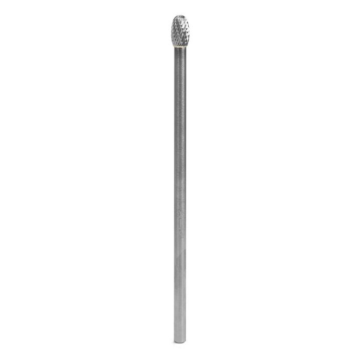 Amana tool BURS-176 Oval Shape SC Head 3/8 D x 5/8 CH x 1/4 SHK x 6-5/8 Inch Long Double Cut SE Burr Bit
