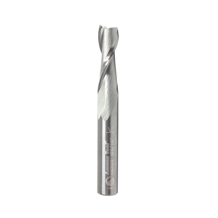 Amana tool 46325 Solid Carbide Spiral 2 Flute Plunge 5/16 D x 1 CH x 5/16 SHK x 2-1/2 Inch Long Up-Cut Router Bit