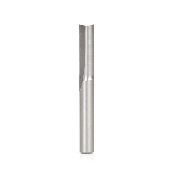Amana tool HSS1610 HSS Straight V Flute Foam Cutting 1/4 D x 3/4 CH x 1/4 SHK x 2-1/8 Inch Long Router Bit