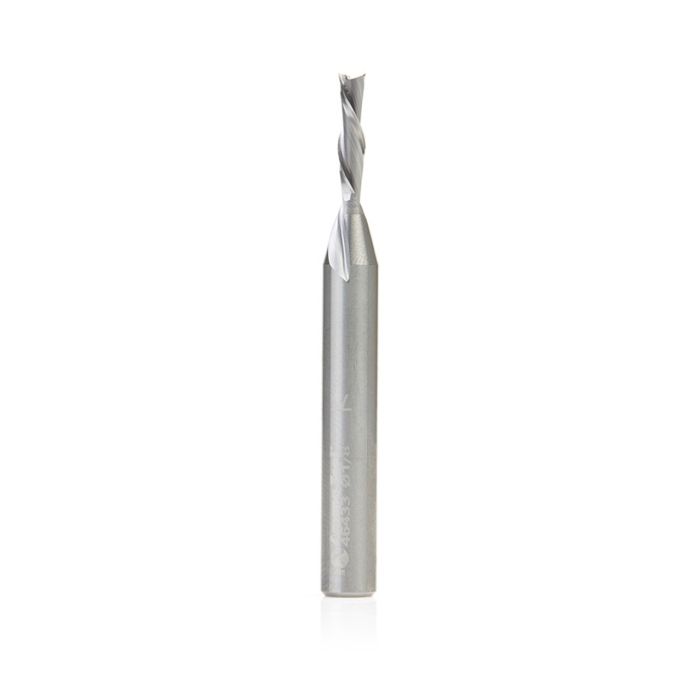 Amana tool 46433 Solid Carbide Spiral Plunge 1/8 D x 1/2 CH x 1/4 SHK x 2-1/4 Inch Long Down-Cut Router Bit