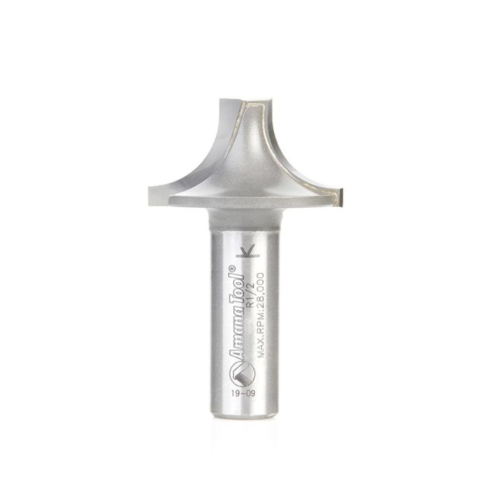 Amana tool 49721 Carbide Tipped Plunging Round Over 1/2 R x 1-3/8 D x 3/4 CH x 1/2 Inch SHK Router Bit