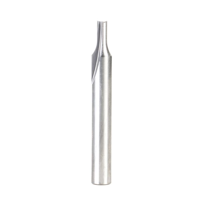 Amana tool 43507 SC Double Straight V Flute, Plastic Cutting 1/8 D x 1/4 CH x 1/4 SHK x 2 Inch Long Router Bit
