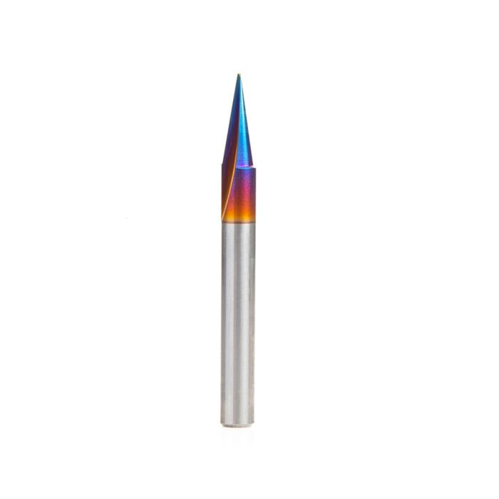 Amana tool 45783-K SC Spektra Extreme tool Life Coated Carving Liner 18 Deg x 1/4 D x 5/8 CH x 1/4 SHK x 2-1/2 Inch Long Single Flute Router Bit