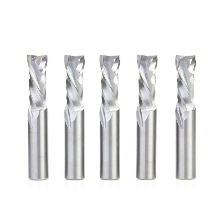 Amana tool 46188-5, 5-Pack CNC Solid Carbide Compression Spiral 1/2 D x 1-1/4 CH x 1/2 SHK x 3 Inch Long Router Bits