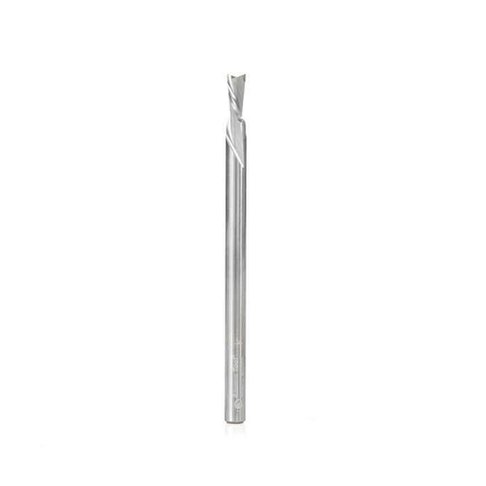 Amana tool 46235 SC Spiral Plunge 7/64 Dia x 1/4 Cut Height x 1/8 Shank x 2 Inch Long 2 Flute Down-Cut Router Bit