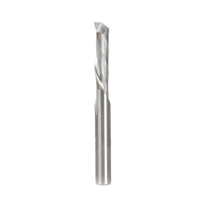 Amana tool 46393 CNC SC Mortise Compression Spiral 1/4 Dia x 1 Cut Height x 1/4 Shank x 2-1/2 Inch Long Single Flute Router Bit