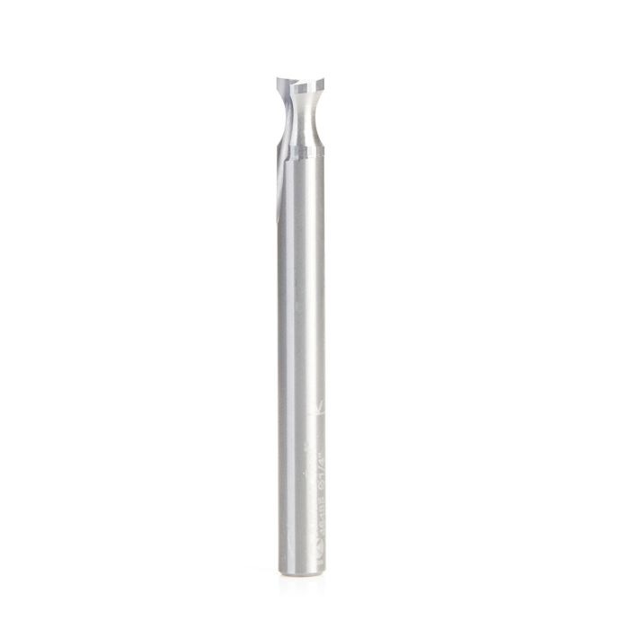 Amana tool 46485 Solid Carbide Double O Flute Plastic Edge Rounding 1/4 D x 1/4 R x 3/8 CH x 1/4 Inch SHK Router Bit