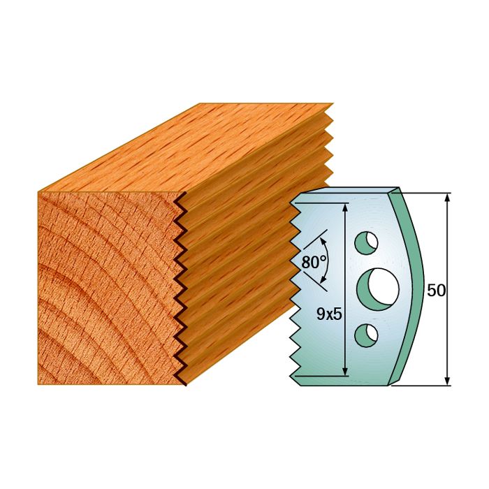 CMT 690.524 Pair of Profiled Knives for Shaper Cutters, 1-31/32-Inch Cutting Length, 5/32-Inch Thickness Shaper Cutter