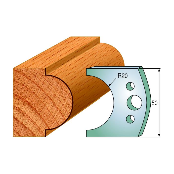 CMT 690.562 Pair of Profiled Knives for Shaper Cutters, 1-31/32-Inch Cutting Length, 5/32-Inch Thickness Shaper Cutter