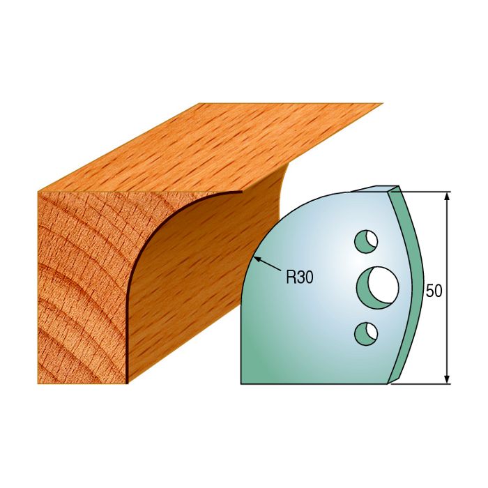 CMT 690.563 Pair of Profiled Knives for Shaper Cutters, 1-31/32-Inch Cutting Length, 5/32-Inch Thickness Shaper Cutter