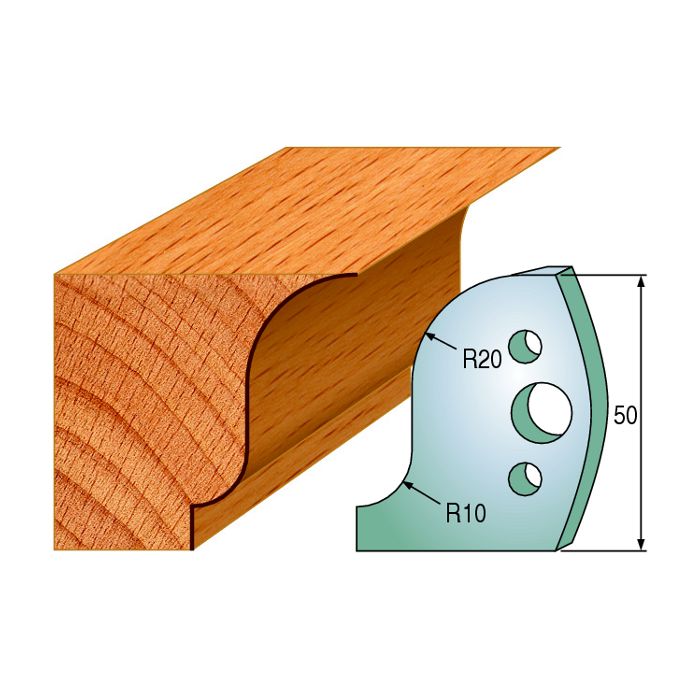 CMT 690.570 Pair of Profiled Knives for Shaper Cutters, 1-31/32-Inch Cutting Length, 5/32-Inch Thickness