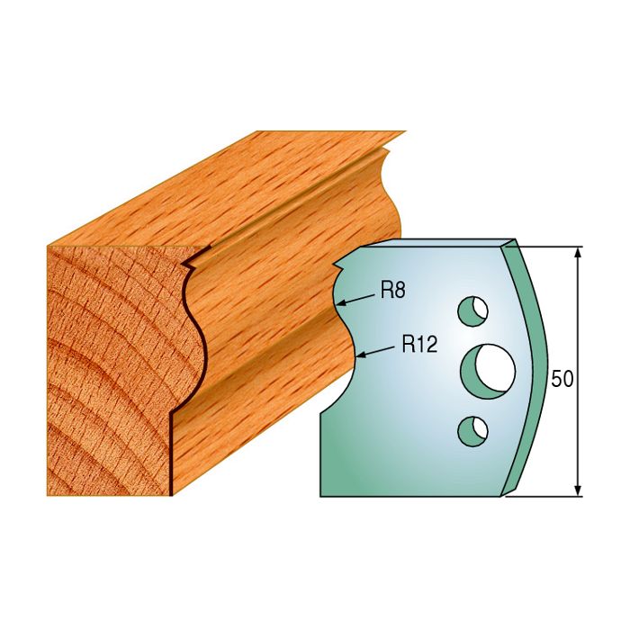CMT 690.578 Pair of Profiled Knives for Shaper Cutters, 1-31/32-Inch Cutting Length, 5/32-Inch Thickness Shaper Cutter