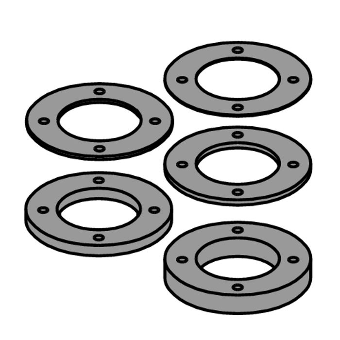CMT 695.998.22 12-piece Spacer Kit with Pin Hole for CMT's 694.001 and 694.015 cutter heads Shaper Cutter