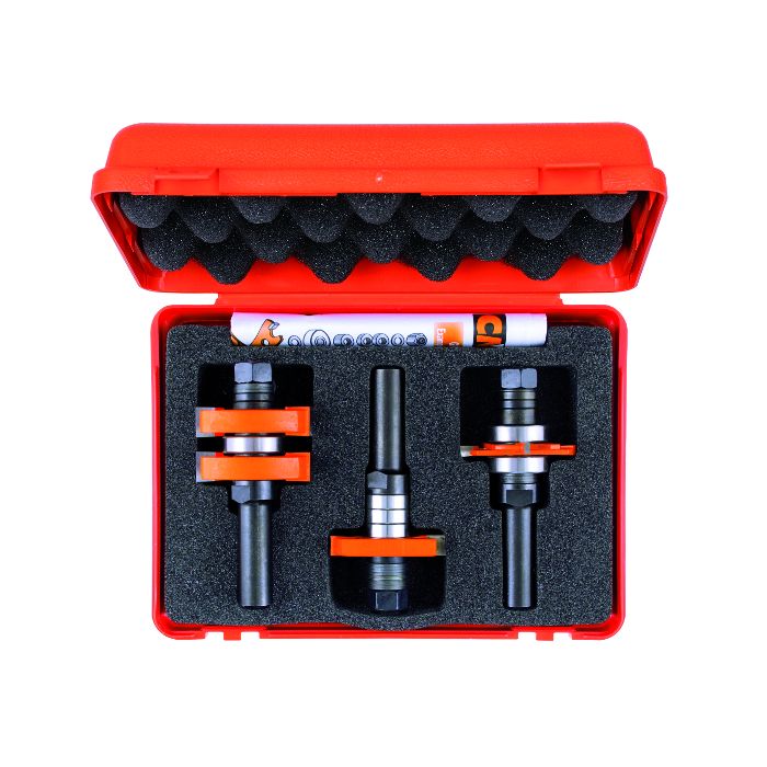 CMT 800.625.11 Adjustable Tongue & Groove bit Set for Mission Style Cabinet Doors, 1/2-Inch