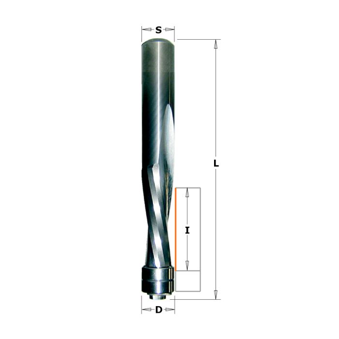 CMT 191.505.11B Solid Carbide Upcut Spiral Flush Trim Bit, 1/2-Inch