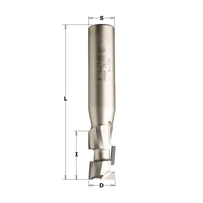 CMT 140.127.61 Diamond Compression Bit, 1/2-inch Diameter, 1/2-inch Shank