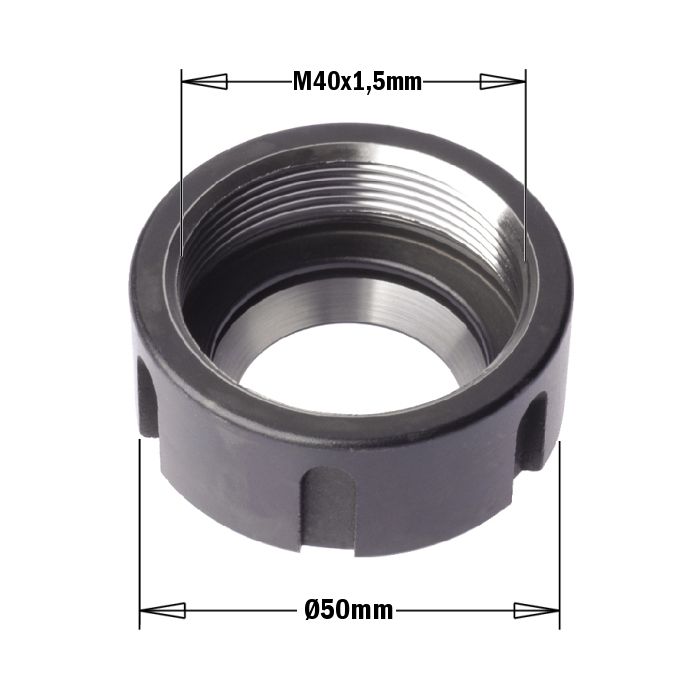 CMT 992.183.01 Clamping Nut for Chucks with ER32 Collet, Right-Hand Rotation