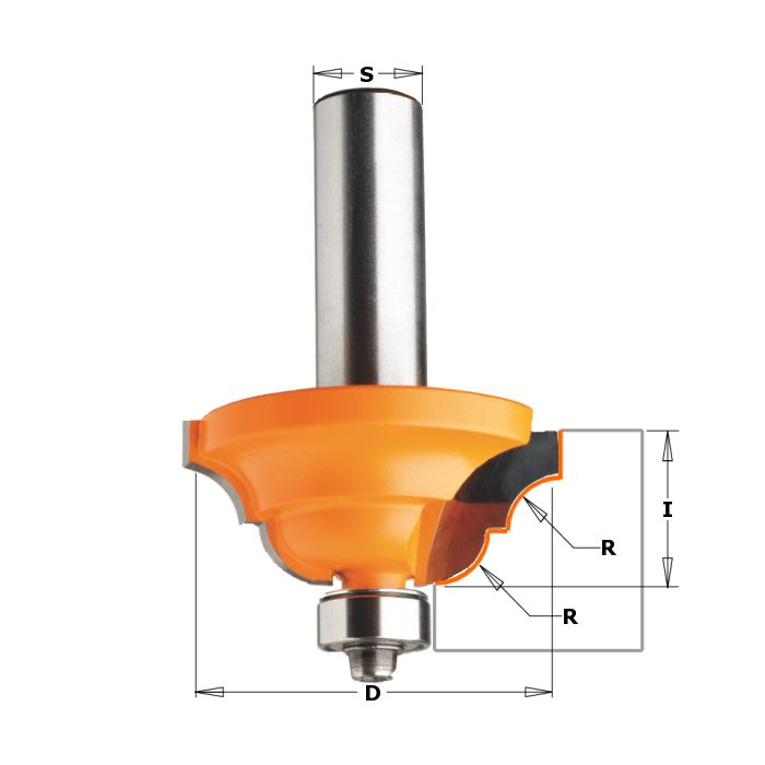 CMT 841.785.11 Roman Ogee Bit, 1/2-Inch Shank, 5/32-Inch Radius