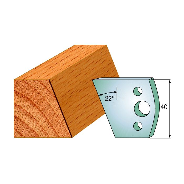 CMT 690.001 Pair of Profiled Knives for Shaper Cutters, 1-37/64-Inch Cutting Length, 5/32-Inch Thickness Shaper Cutter