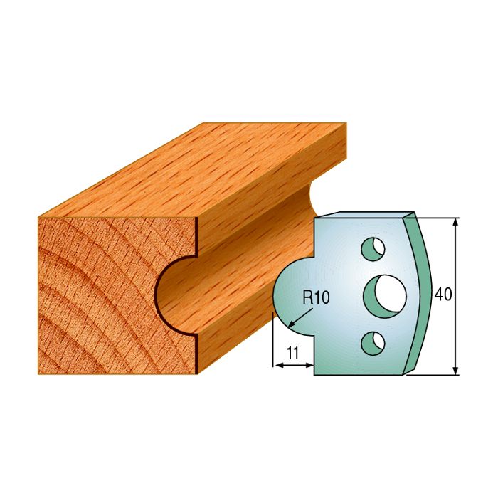 CMT 690.014 Pair of Profiled Knives for Shaper Cutters, 1-37/64-Inch Cutting Length, 5/32-Inch Thickness Shaper Cutter