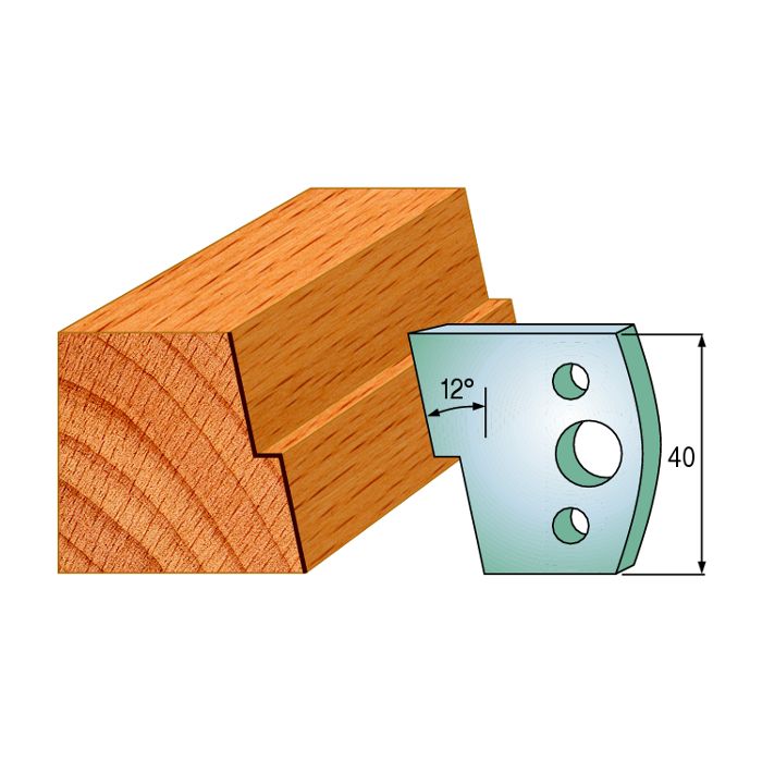 CMT 690.027 Pair of Profiled Knives for Shaper Cutters, 1-37/64-Inch Cutting Length, 5/32-Inch Thickness Shaper Cutter