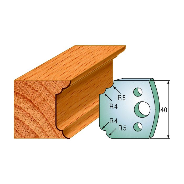 CMT 690.042 Pair of Profiled Knives for Shaper Cutters, 1-37/64-Inch Cutting Length, 5/32-Inch Thickness Shaper Cutter