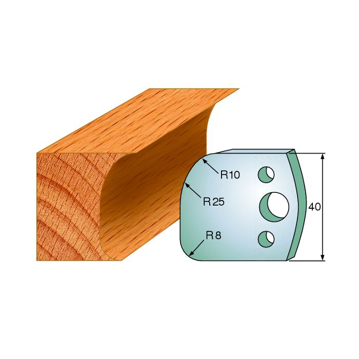 CMT 690.062 Pair of Profiled Knives for Shaper Cutters, 1-37/64-Inch Cutting Length, 5/32-Inch Thickness Shaper Cutter