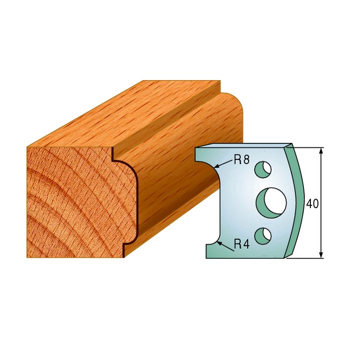 CMT 690.070 Pair of Profiled Knives for Shaper Cutters, 1-37/64-Inch Cutting Length, 5/32-Inch Thickness