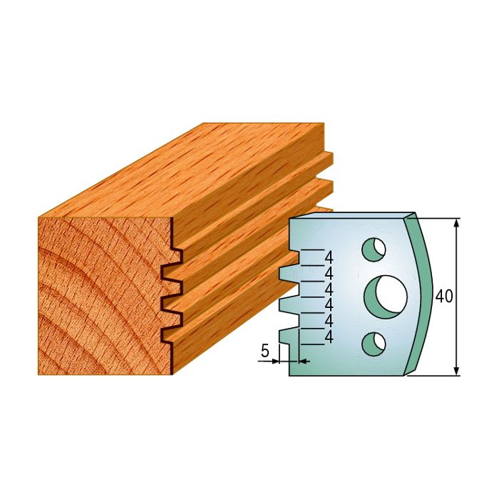 CMT 690.076 Pair of Profiled Knives for Shaper Cutters, 1-37/64-Inch Cutting Length, 5/32-Inch Thickness Shaper Cutter