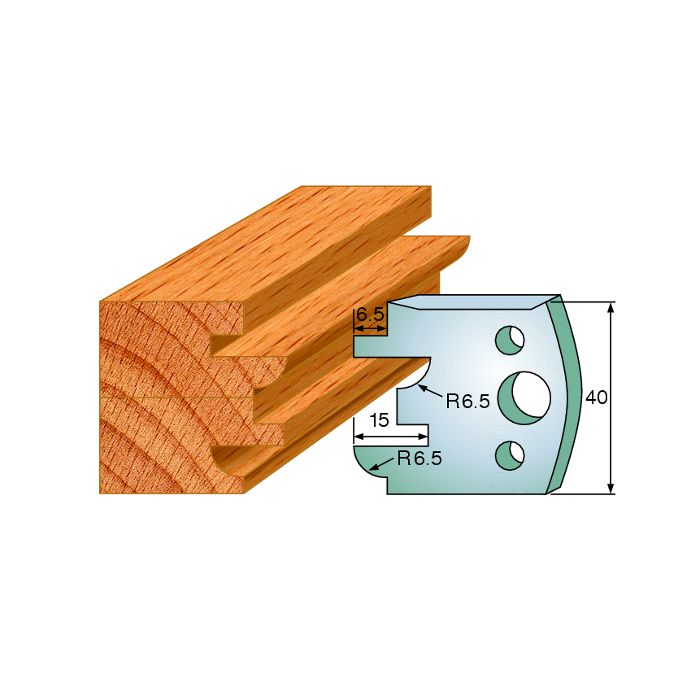 CMT 690.096 Pair of Profiled Knives for Shaper Cutters, 1-37/64-Inch Cutting Length, 5/32-Inch Thickness Shaper Cutter