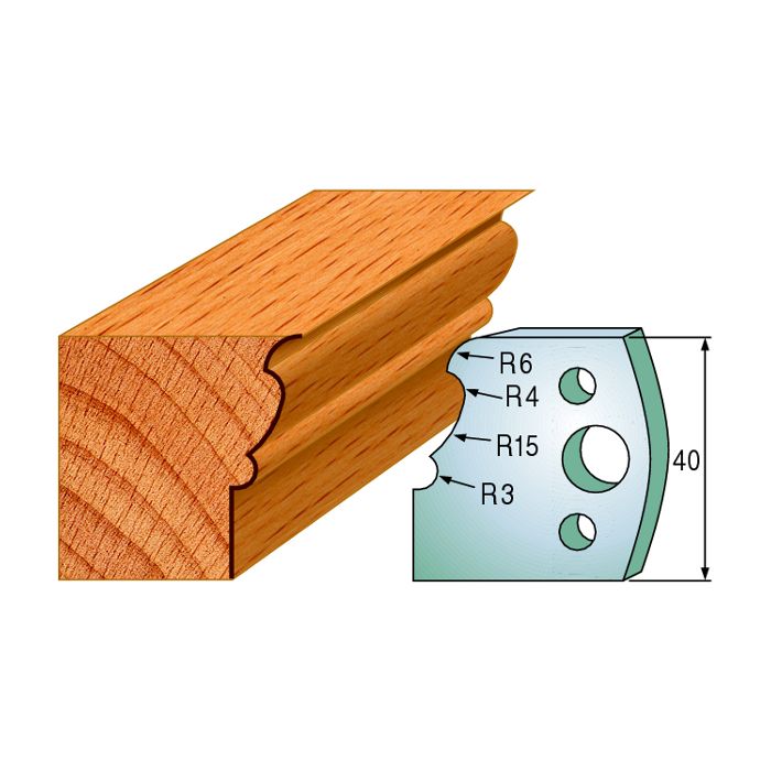 CMT 690.101 Pair of Profiled Knives for Shaper Cutters, 1-37/64-Inch Cutting Length, 5/32-Inch Thickness Shaper Cutter