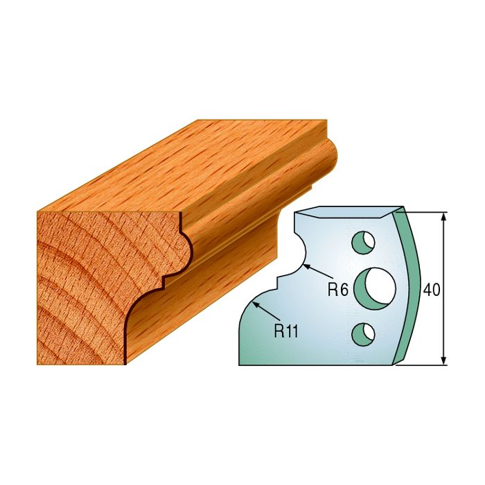CMT 690.111 Pair of Profiled Knives for Shaper Cutters, 1-37/64-Inch Cutting Length, 5/32-Inch Thickness Shaper Cutter