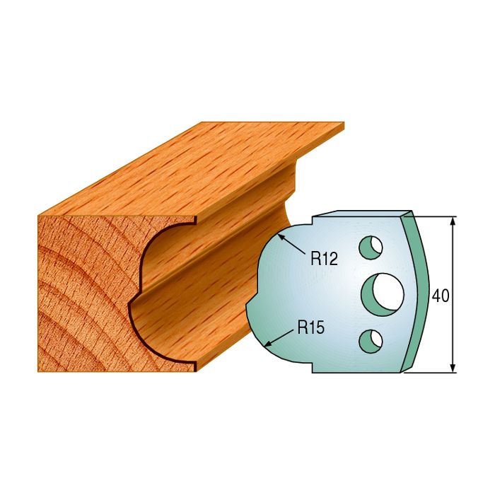 CMT 690.115 Pair of Profiled Knives for Shaper Cutters, 1-37/64-Inch Cutting Length, 5/32-Inch Thickness Shaper Cutter