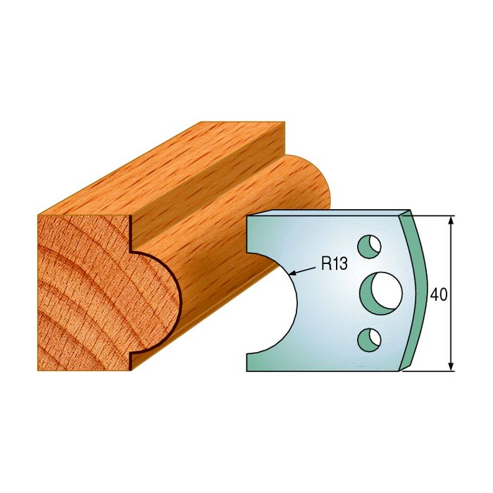 CMT 690.119 Pair of Profiled Knives for Shaper Cutters, 1-37/64-Inch Cutting Length, 5/32-Inch Thickness Shaper Cutter