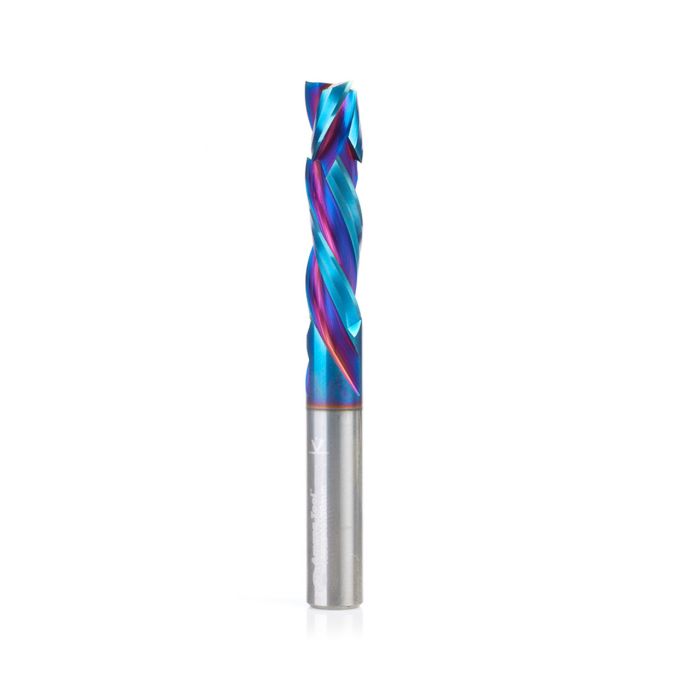 Amana tool 48325-K-M CNC SC Spektra Extreme tool Life Coated Compression Spiral 8mm D x 32mm CH x 8mm SHK x 71mm Long 3 Flute Router Bit