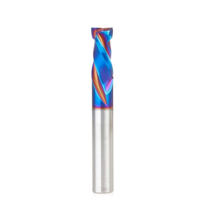Amana tool 48354-K CNC SC Spektra Extreme tool Life Coated Mortise Compression Spiral 10mm D x 22mm CH 10mm SHK 76mm Long 2 Flute Router Bit