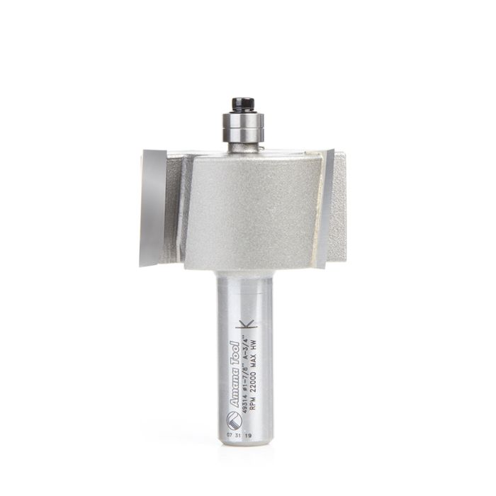 Amana tool 49314 Rabbeting 3/4 Depth x 1-7/8 D x 1 CH x 1/2 Inch SHK 3-Flute Router Bit