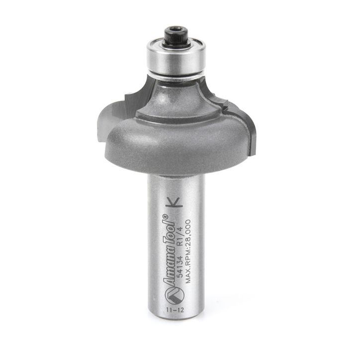 Amana tool 54134 Carbide Tipped Classical Cove & Bead 1/4 x 3/16 R x 1-3/8 D x 11/16 CH x 1/2 Inch SHK w/ Lower BB Router Bit