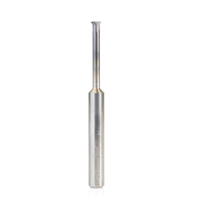 Amana tool 59402 CNC Bit Solid Carbide Single Form Threadmil 0.18 Inch Dia x 1 CH x 1/4 Shank AlTiN Coated