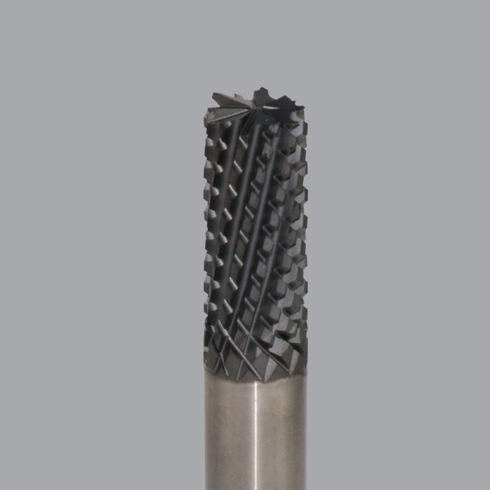 Onsrud 66-533 Solid Carbide router, 12 flute, burr pt, DFC coated