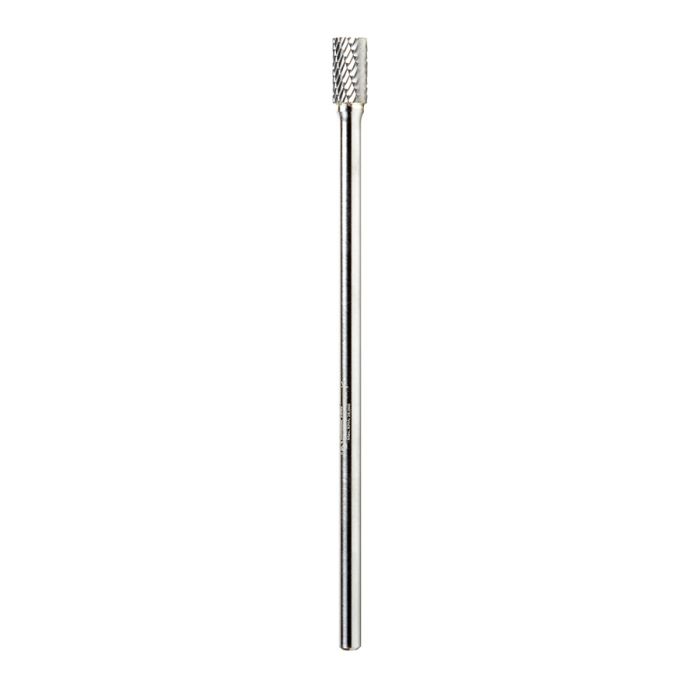 Amana BURS-086 Solid Carbide Cylindrical Shape with End Cut 3/8 Dia x 3/4 x 1/4 Shank Double Cut SB Burr Bit for Die-Grinders