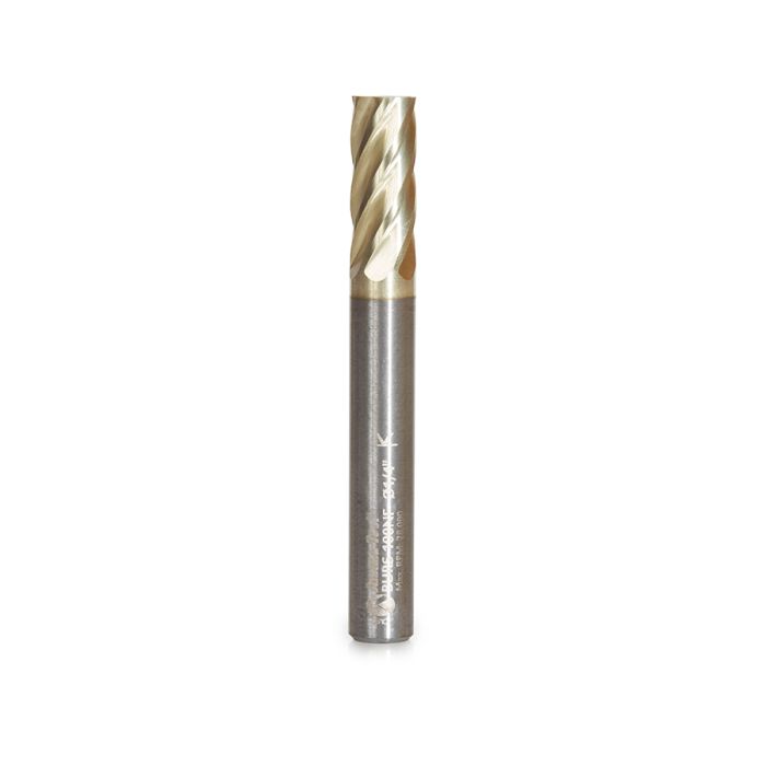 Amana BURS-100NF Solid Carbide Cylindrical Shape with No End Cut 1/4 Dia x 5/8 x 1/4 Shank Non-Ferrous ZrN Coated SA Burr Bit for Die-Grinders