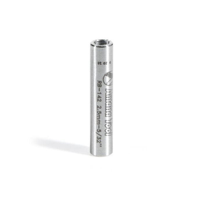Amana RB-142 High Precision Steel Router Collet Reducer 4mm Overall Dia x 2.5mm Inner Dia x 20mm Long