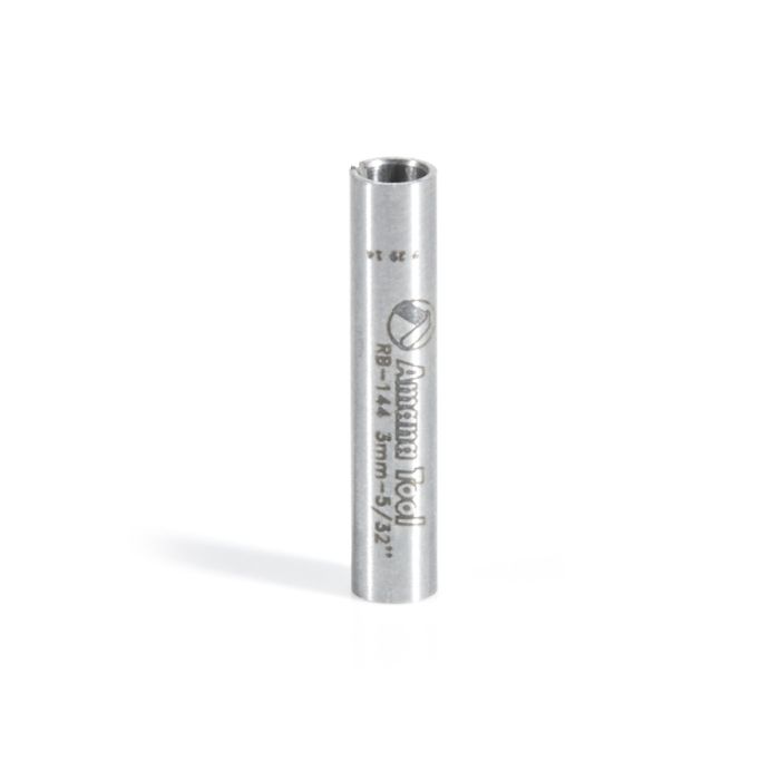 Amana RB-144 High Precision Steel Router Collet Reducer 4mm Overall Dia x 3mm Inner Dia x 20mm Long
