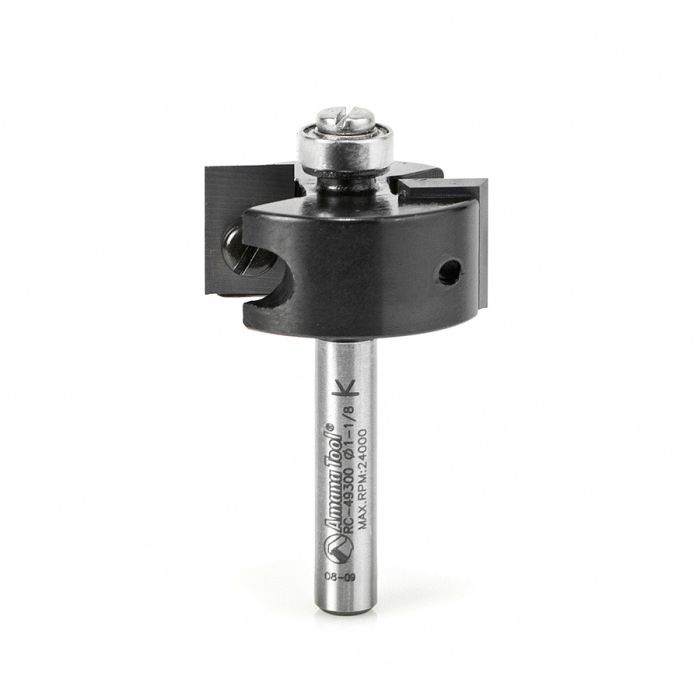 Amana RC-49300 Rabbeting 3/8 Depth x 1-1/8 Dia x 1/2 x 1/4 Inch Shank