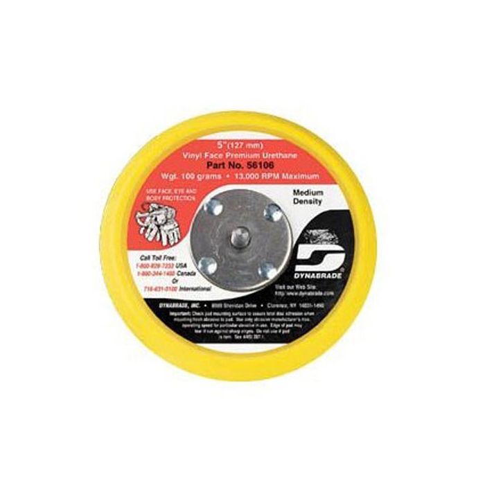 Dynabrade 56103 6" (152 mm) Dia. Non-Vacuum Disc Pad, Vinyl-Face