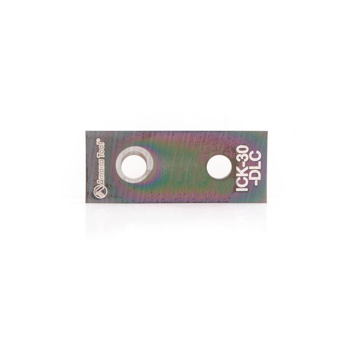 Amana tool ICK-30-DLC Solid Carbide 2 Cutting Edges Diamond-Like-Carbon (DLC) Coated Insert Knife for Solid Wood 29.5 x 12 x 1.5mm