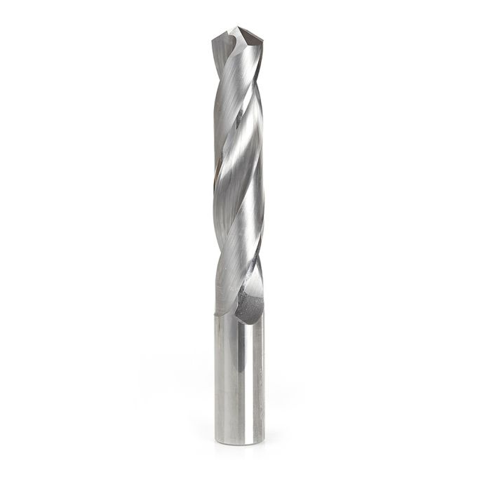 Amana tool SCFD-128 Solid Sub Micrograin Carbide 4 Facet Point 118 Deg x 3/4 Dia x 4 Cut Length x 3/4 Shank x 6 Inch Long Jobber Length Fractional Dril